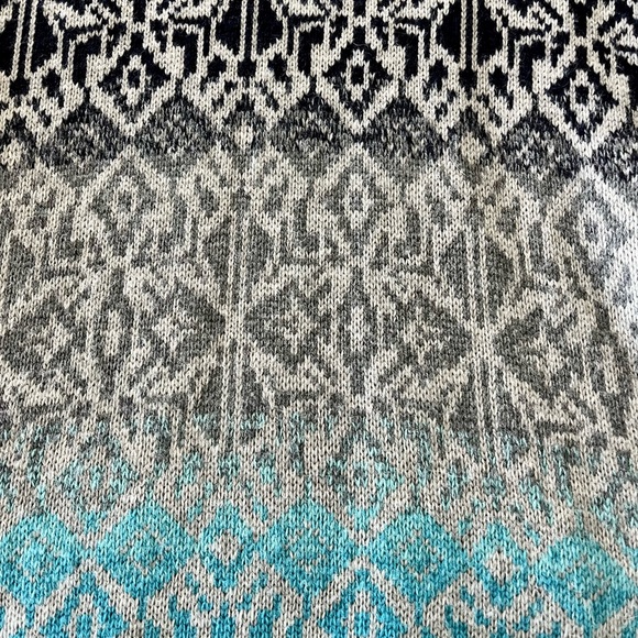 TALBOTS Lambswool Fair Isle Sweater, Size Medium - Picture 5 of 7
